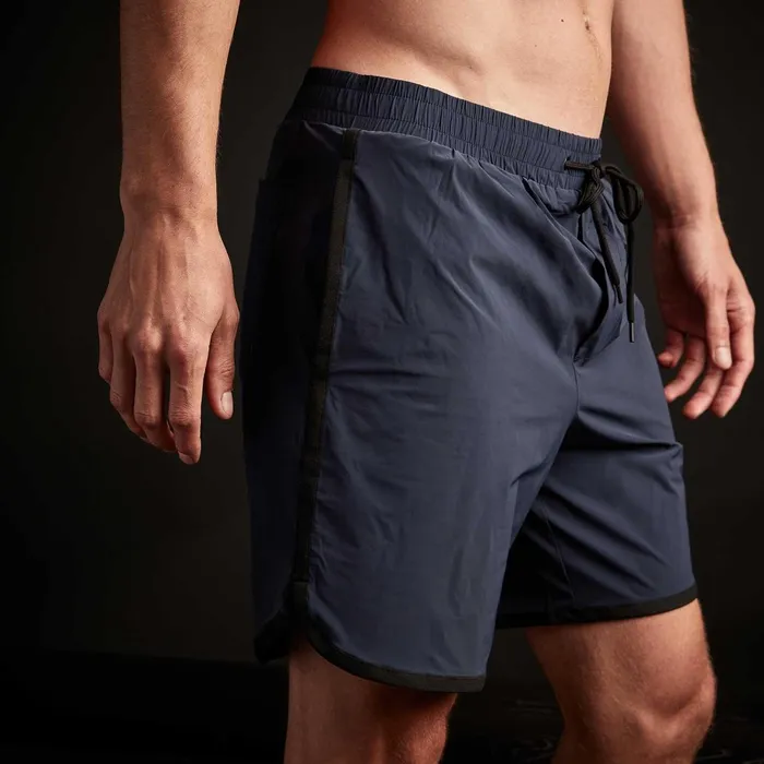 Men Shorts James Perse Curved Hem Board Short True Navyblack