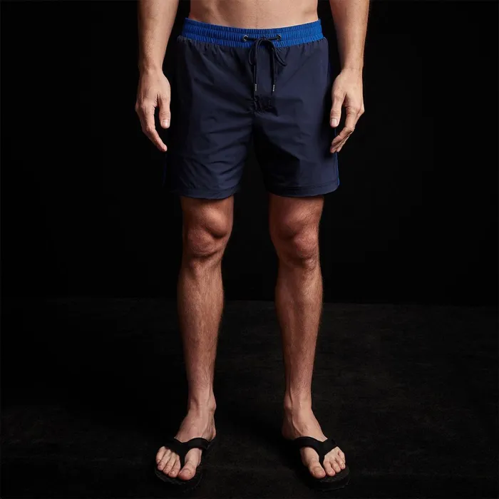 Men Shorts James Perse Double Stripe Swim Short True Navybaltic Blue