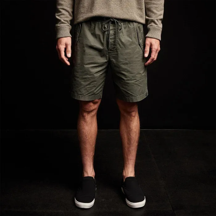 Men Shorts James Perse Parachute Flight Short Marsh Pigment