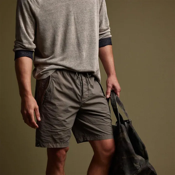 Men Shorts James Perse Parachute Flight Short River Rock Pigment