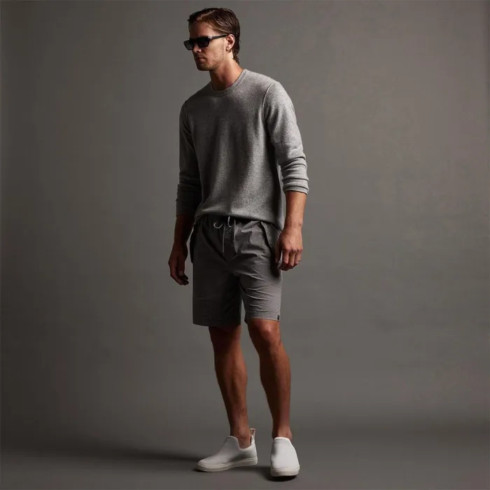 Men Shorts James Perse Parachute Flight Short Silver Grey Pigment