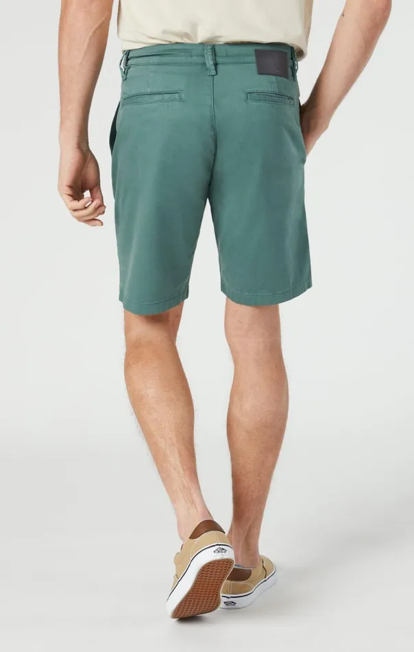 Men Simon Shorts In Silver Pine Twill Mavi Jeans Shorts Men Simon Shorts In Silver Pine Twill Mavi Jeans Shorts