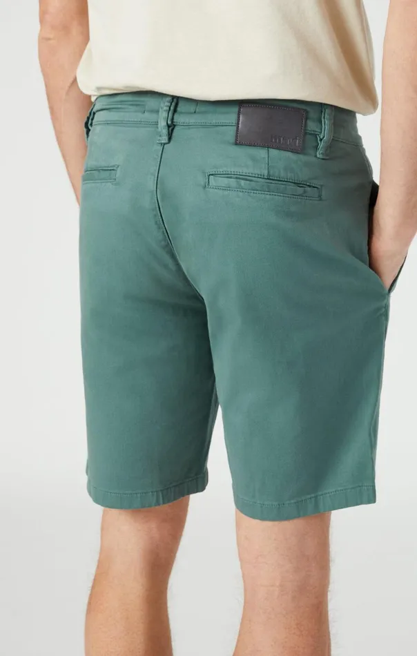Men Simon Shorts In Silver Pine Twill Mavi Jeans Shorts Men Simon Shorts In Silver Pine Twill Mavi Jeans Shorts