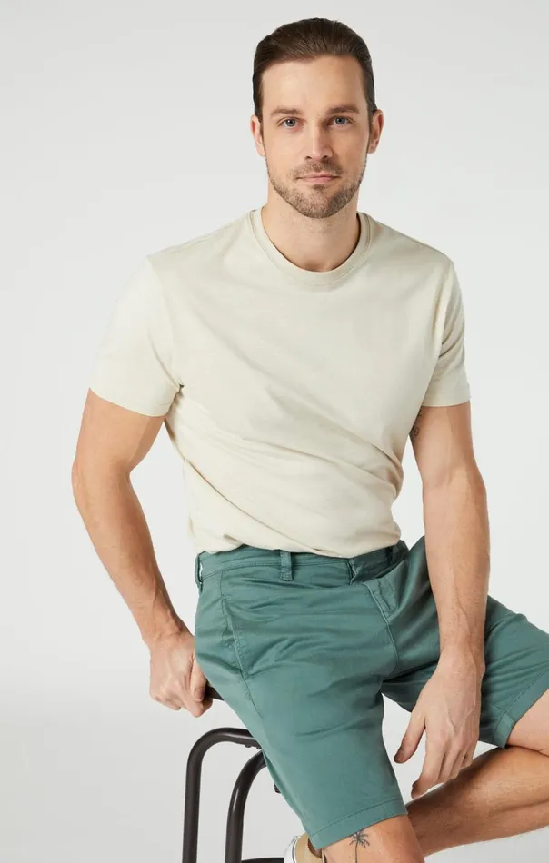 Men Simon Shorts In Silver Pine Twill Mavi Jeans Shorts Men Simon Shorts In Silver Pine Twill Mavi Jeans Shorts