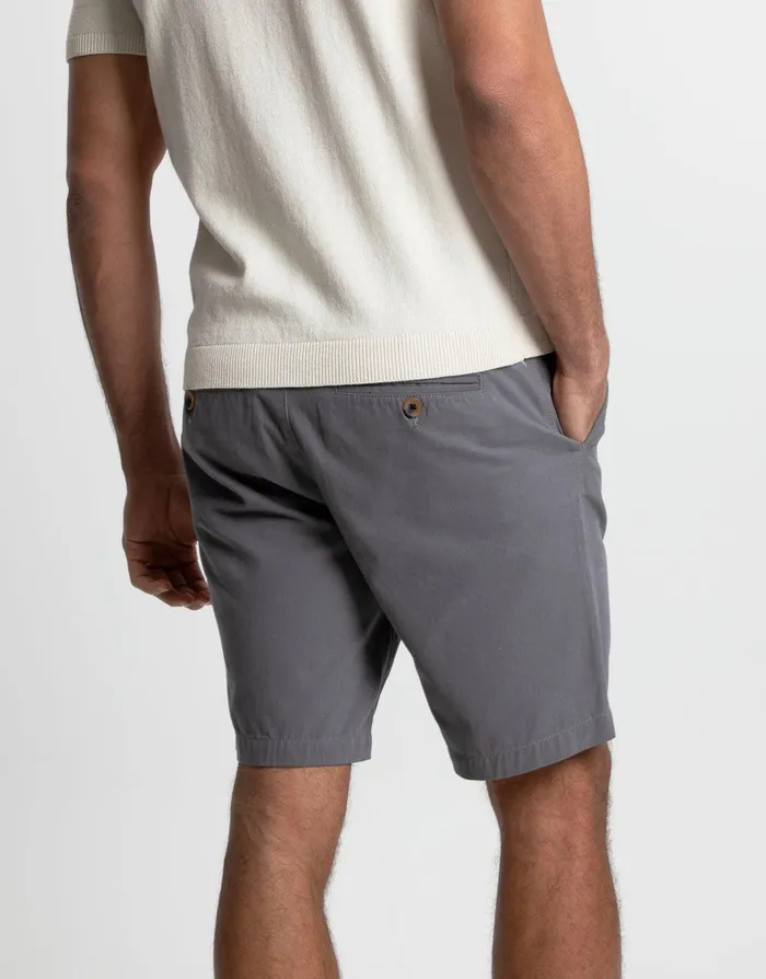 Men Slate Cotton Chino Shorts Slate Threadbare Shorts Men Slate Cotton Chino Shorts Slate Threadbare Shorts