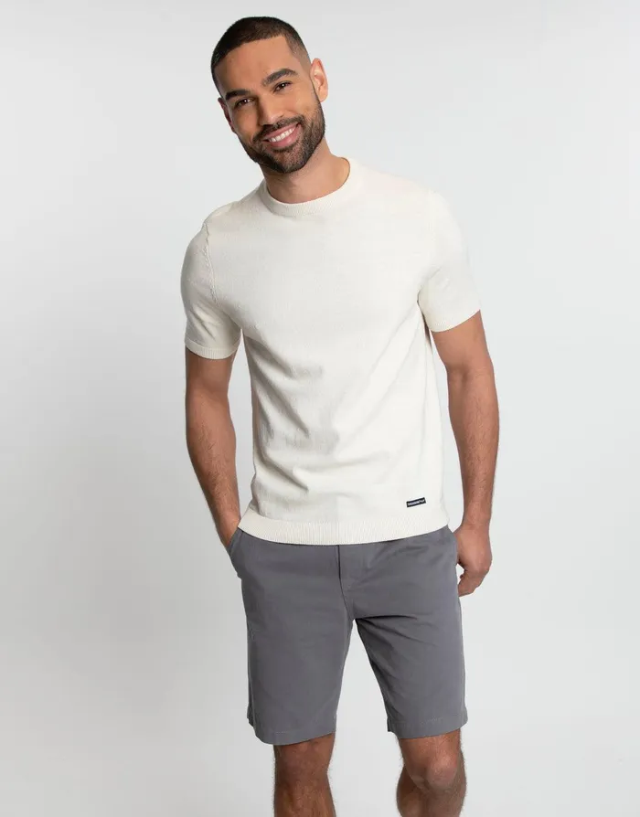 Men Slate Cotton Chino Shorts Slate Threadbare Shorts Men Slate Cotton Chino Shorts Slate Threadbare Shorts