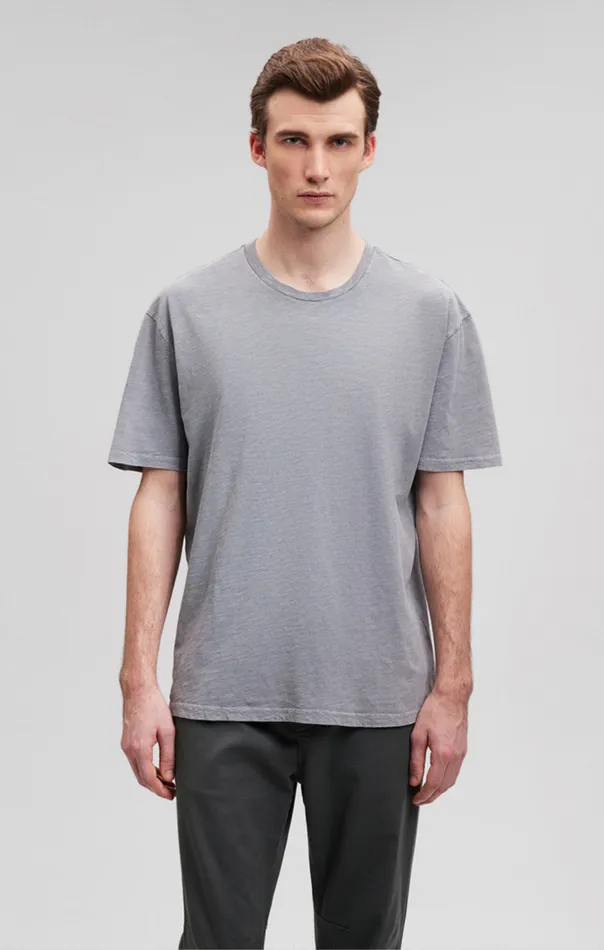Men Slub Crew Neck TShirt In Silver Filigree Mavi Jeans TShirts Men Slub Crew Neck TShirt In Silver Filigree Mavi Jeans TShirts