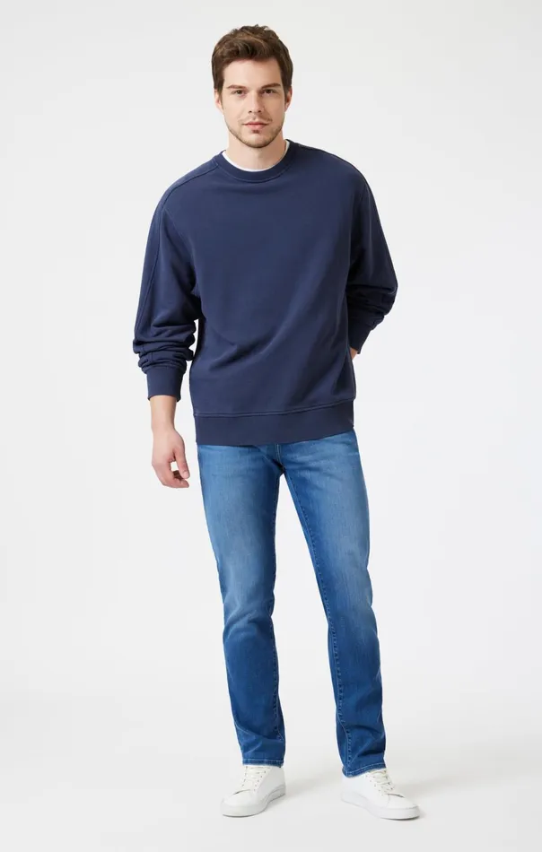 Men Steve Athletic Fit In Dark Brushed Supermove Mavi Jeans Denim Men Steve Athletic Fit In Dark Brushed Supermove Mavi Jeans Denim