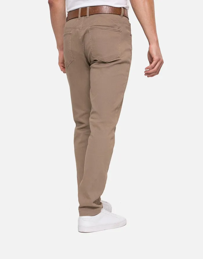 Men Stone Belted Chino Trousers Stone Threadbare Trousers and Cargos Men Stone Belted Chino Trousers Stone Threadbare Trousers and Cargos
