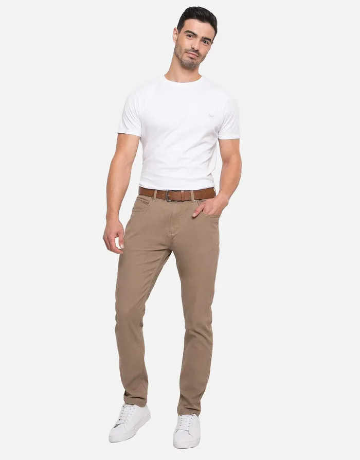Men Stone Belted Chino Trousers Stone Threadbare Trousers and Cargos Men Stone Belted Chino Trousers Stone Threadbare Trousers and Cargos