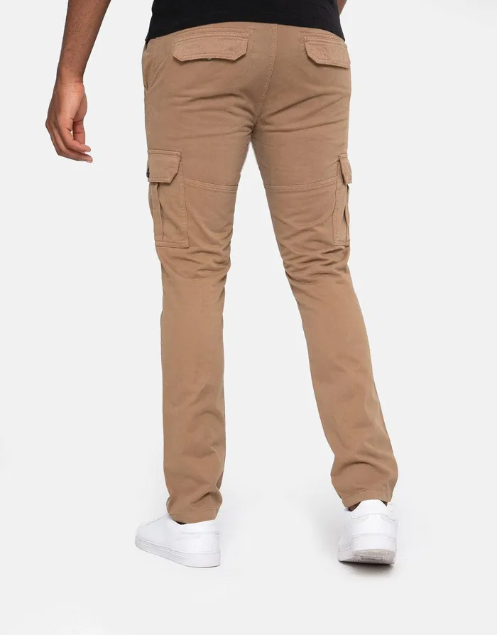 Men Stone Cargo Trousers Stone Threadbare Trousers and Cargos Men Stone Cargo Trousers Stone Threadbare Trousers and Cargos