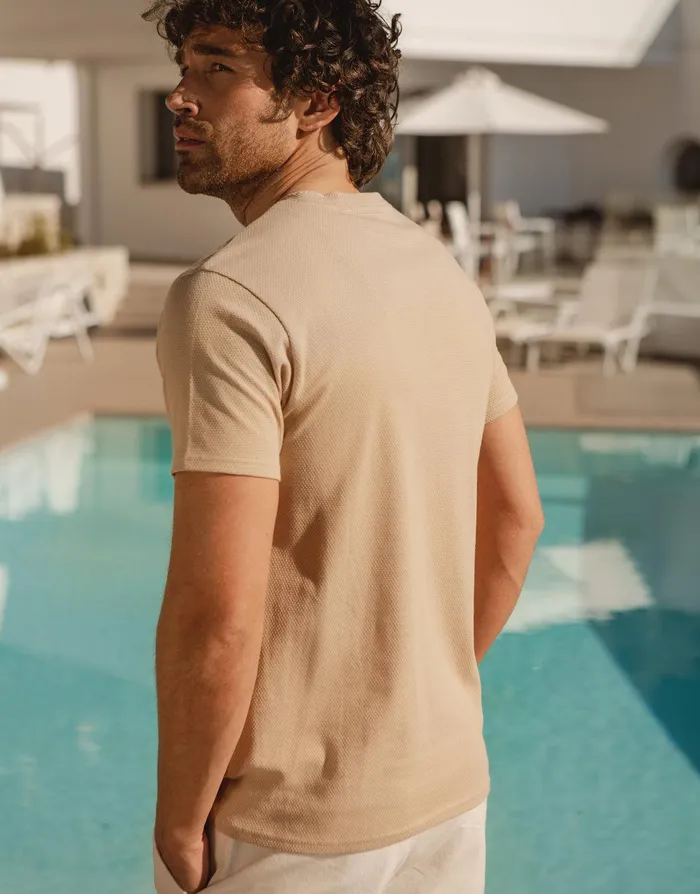 Men Stone Popcorn Jersey TShirt Stone Threadbare TShirts Men Stone Popcorn Jersey TShirt Stone Threadbare TShirts