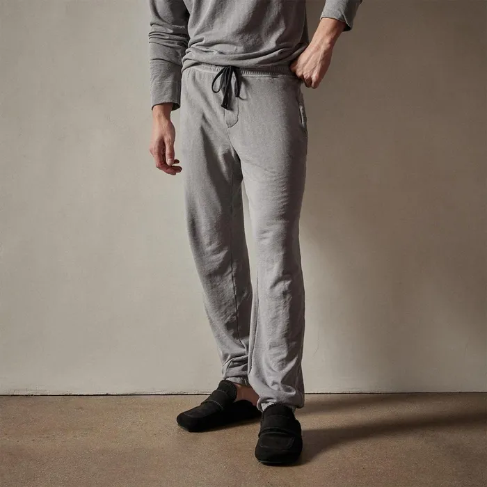 Men Sweat TopsBottoms James Perse Vintage French Terry Sweatpant Silver Grey Pigment