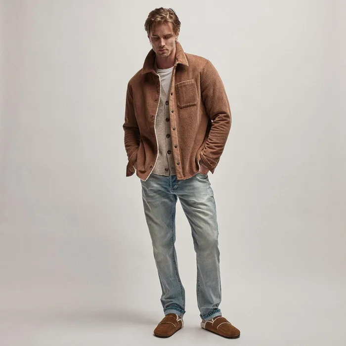 Men Sweaters James Perse Recycled Cashmere Cardigan Stone