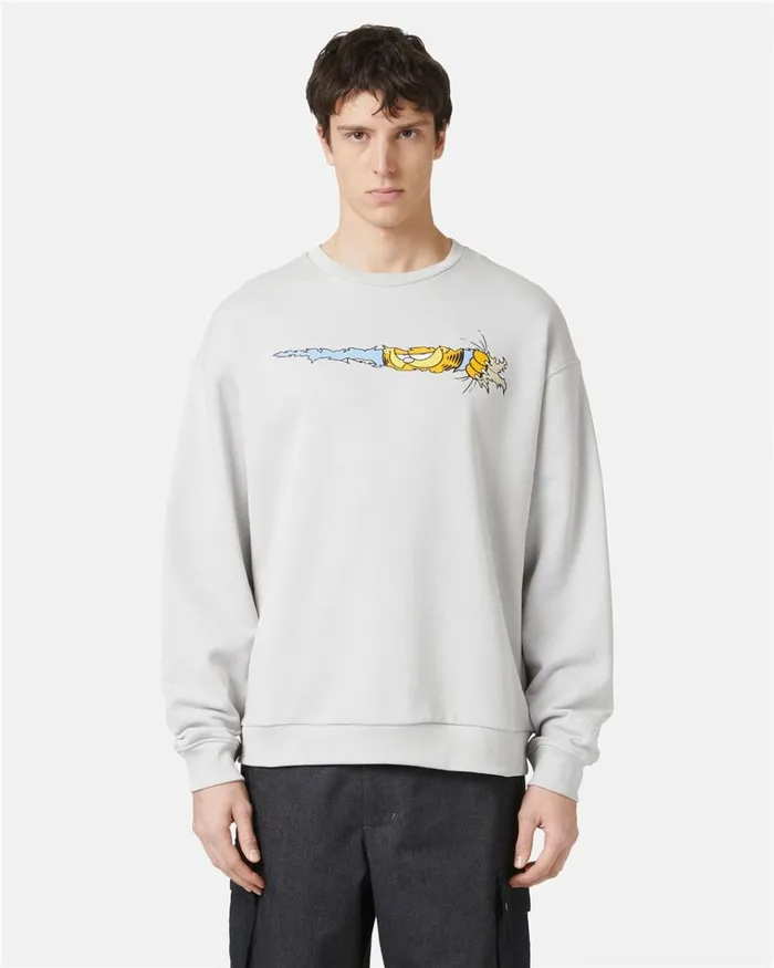 Men SWEATSHIRTS Iceberg Crewneck Sweatshirt With Garfield Print