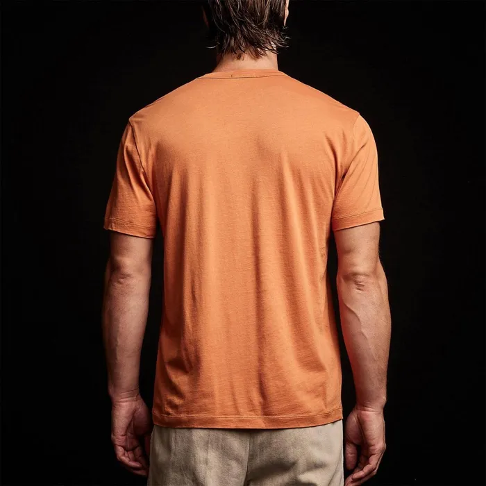 Men TShirts James Perse Brushed Lotus Crew Bonfire