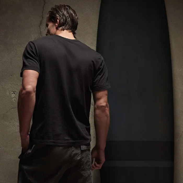 Men TShirts James Perse Lightweight Jersey Pocket Tee Black