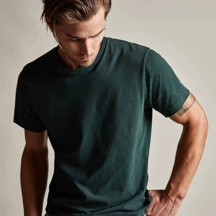 Men TShirts James Perse Short Sleeve Crew Neck Canopy Pigment