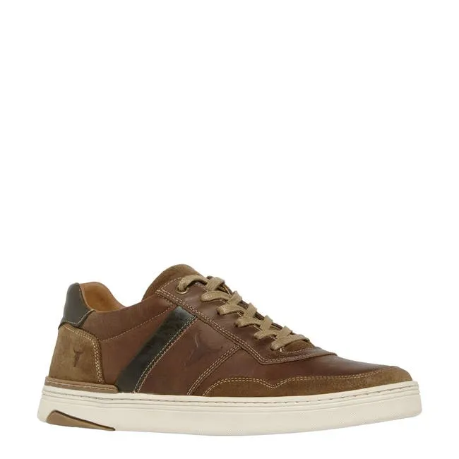 Men Tate Khaki Leather Shoes Windsor Smith Shoes