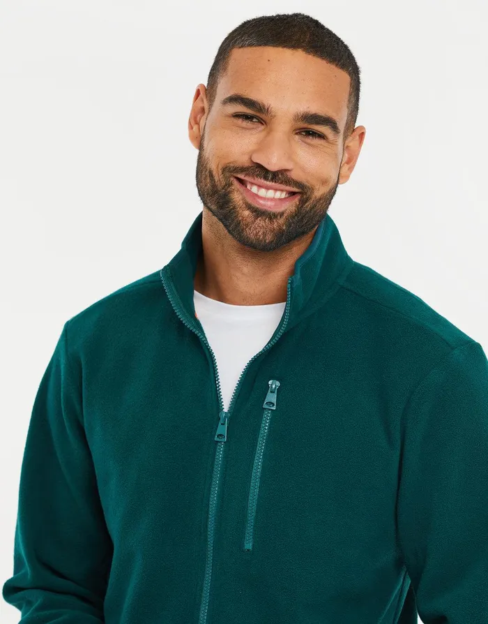 Men Teal FullZip Outdoor Fleece Jacket Teal Threadbare Sweatshirts Men Teal FullZip Outdoor Fleece Jacket Teal Threadbare Sweatshirts