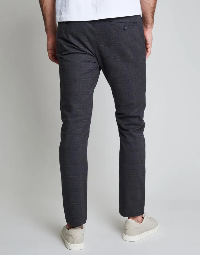 Men Threadbare Luxe Black Check Stretch Chino Trousers Black Threadbare Trousers and Cargos Men Threadbare Luxe Black Check Stretch Chino Trousers Black Threadbare Trousers and Cargos