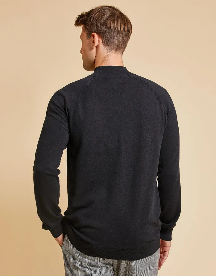 Men Threadbare Luxe Black Turtleneck Jumper Black Threadbare Knitwear Men Threadbare Luxe Black Turtleneck Jumper Black Threadbare Knitwear