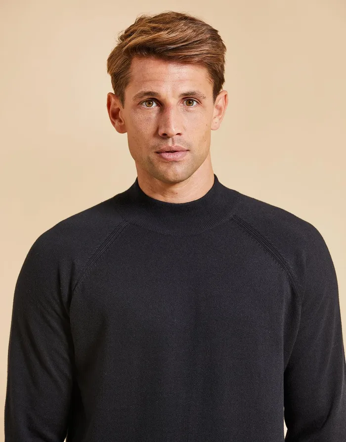 Men Threadbare Luxe Black Turtleneck Jumper Black Threadbare Knitwear Men Threadbare Luxe Black Turtleneck Jumper Black Threadbare Knitwear