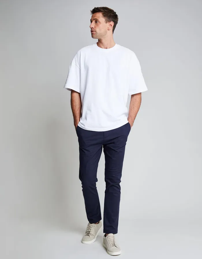 Men Threadbare Luxe Navy Check Stretch Chino Trousers Navy Threadbare Trousers and Cargos Men Threadbare Luxe Navy Check Stretch Chino Trousers Navy Threadbare Trousers and Cargos