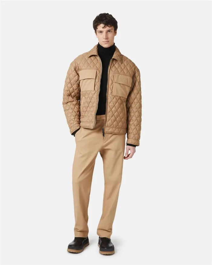 Men TROUSERS Iceberg Classic Trousers In Technical Fabric Men TROUSERS Iceberg Classic Trousers In Technical Fabric