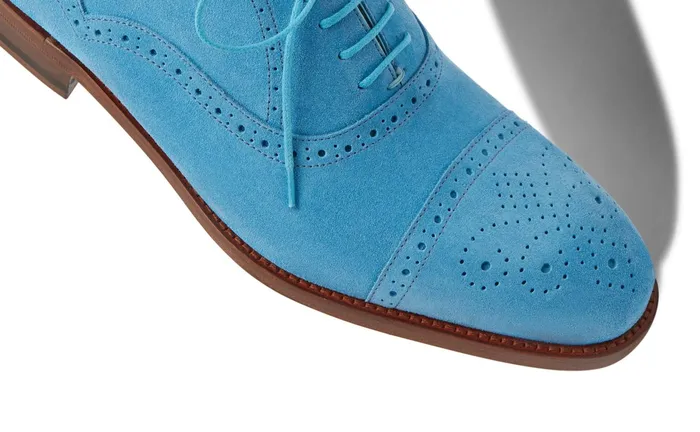 Men Witney Manolo Blahnik WITNEY Cornflower Blue Calf Suede Oxfords Men Witney Manolo Blahnik WITNEY Cornflower Blue Calf Suede Oxfords