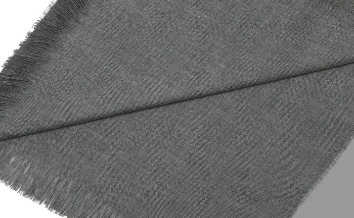 MenWomen Scarves Manolo Blahnik JURA Grey Fine Cashmere Scarf