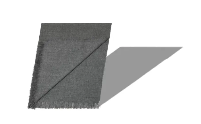 MenWomen Scarves Manolo Blahnik JURA Grey Fine Cashmere Scarf MenWomen Scarves Manolo Blahnik JURA Grey Fine Cashmere Scarf