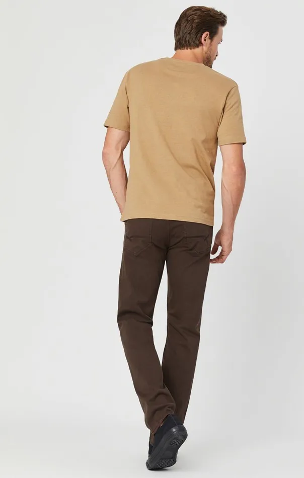Men Zach Straight Leg In Coffee Bean Twill Mavi Jeans Pants