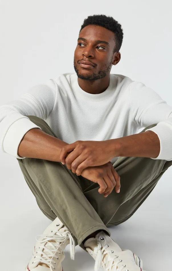 Men Zach Straight Leg In Dusty Olive Twill Mavi Jeans Pants