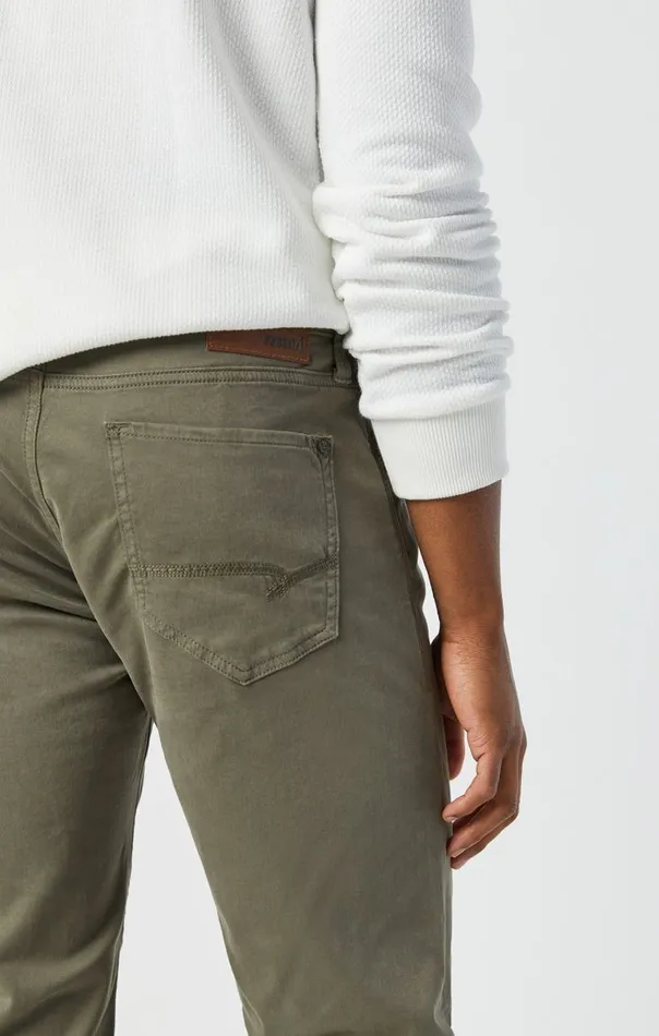 Men Zach Straight Leg In Dusty Olive Twill Mavi Jeans Pants Men Zach Straight Leg In Dusty Olive Twill Mavi Jeans Pants