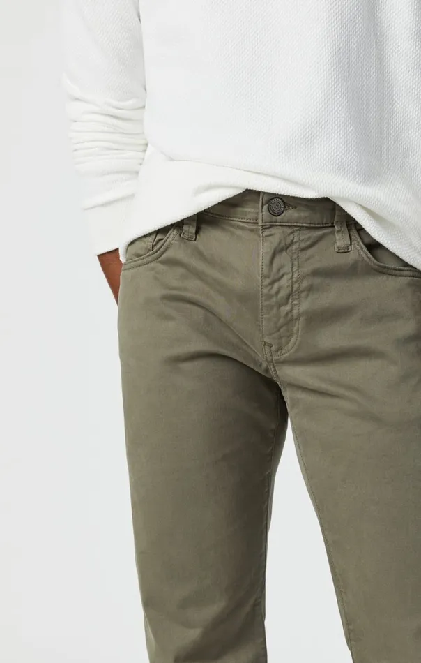 Men Zach Straight Leg In Dusty Olive Twill Mavi Jeans Pants Men Zach Straight Leg In Dusty Olive Twill Mavi Jeans Pants