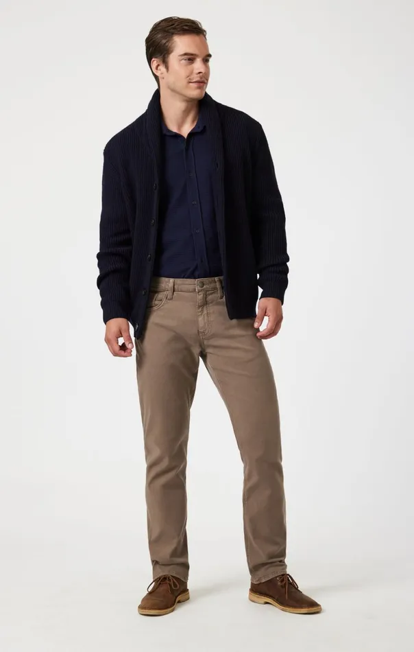 Men Zach Straight Leg In Timber Luxe Twill Mavi Jeans Pants