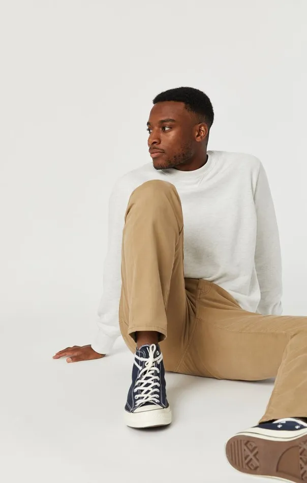 Men Zach Straight Leg Khaki Pants Mavi Jeans Pants