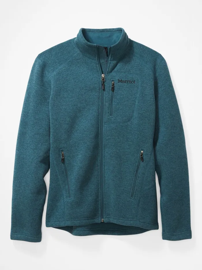 Mens Fleece Marmot Drop Line Jacket Stargazer