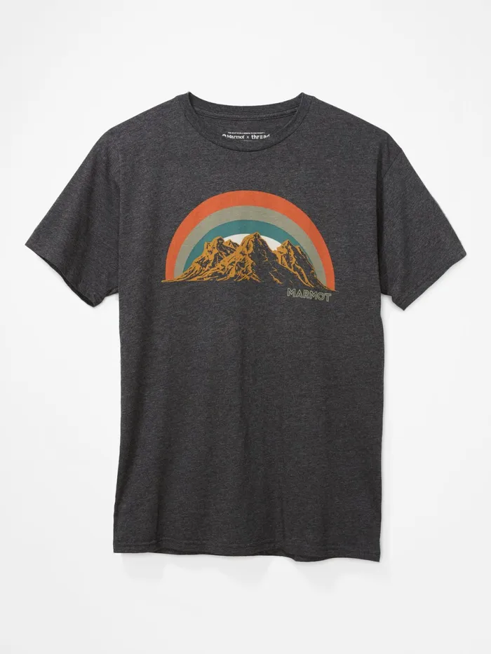 Mens ShortSleeve Shirts Marmot Clove Hitch ShortSleeve TShirt Charcoal Heather