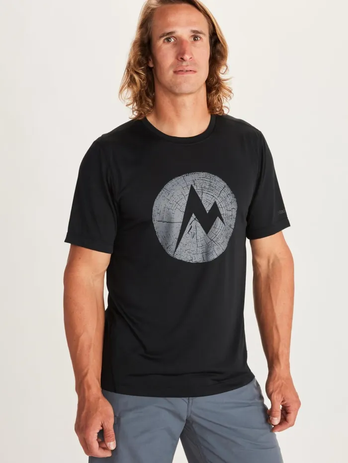 Mens ShortSleeve Shirts Marmot Transporter ShortSleeve TShirt Black
