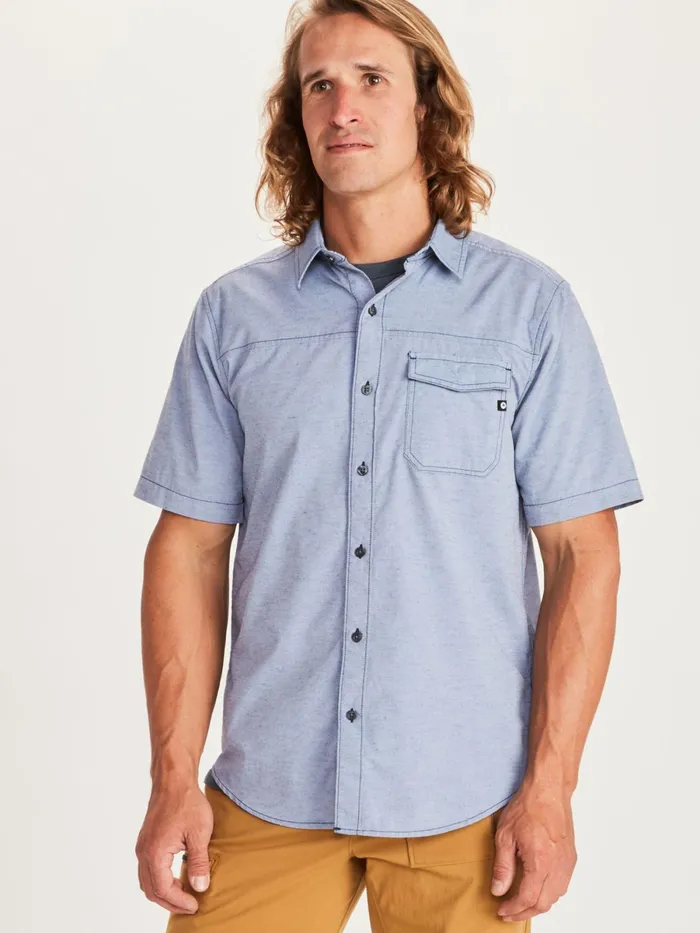 Mens ShortSleeve Shirts Marmot Tumalo ShortSleeve Shirt Arctic Navy