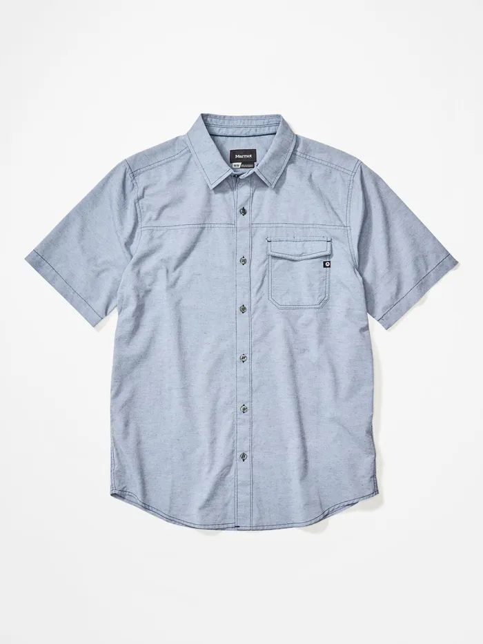 Mens ShortSleeve Shirts Marmot Tumalo ShortSleeve Shirt Arctic Navy