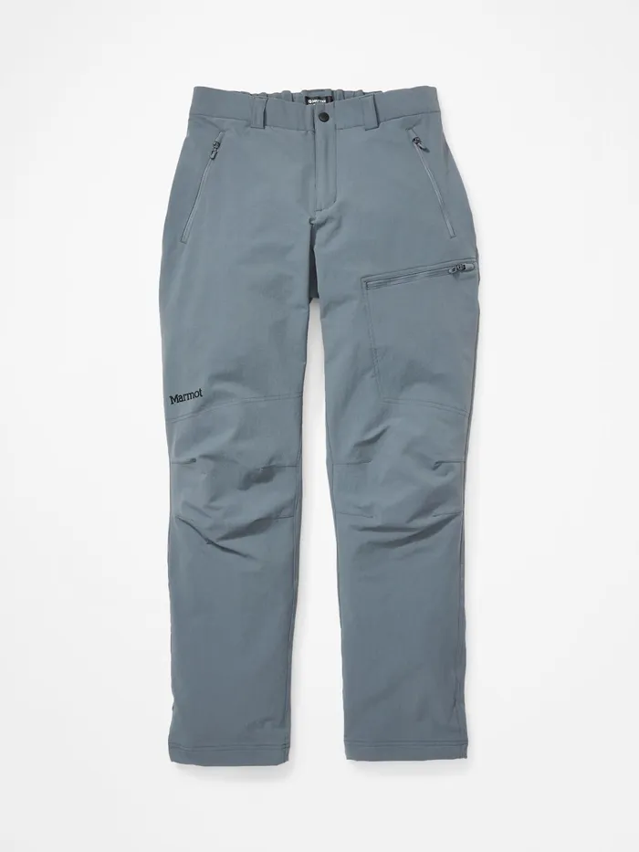 Mens Softshell Marmot Scree Pants Steel Onyx