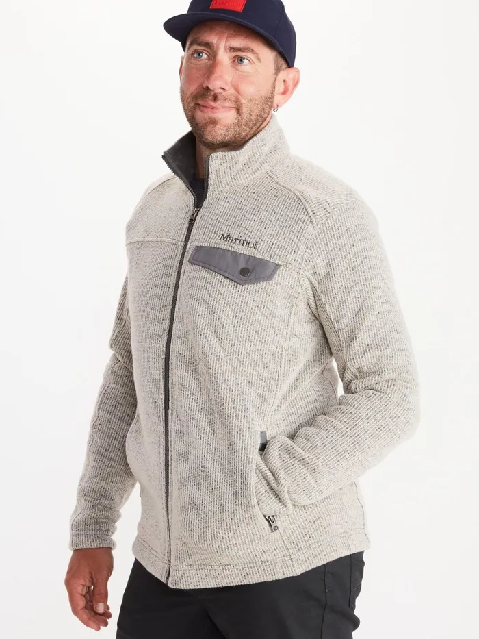 Mens Sweatshirts And Hoodies Marmot Poacher Pile Jacket Oatmeal Heather