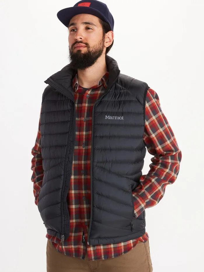 Mens Vests Marmot Highlander Down Vest Black