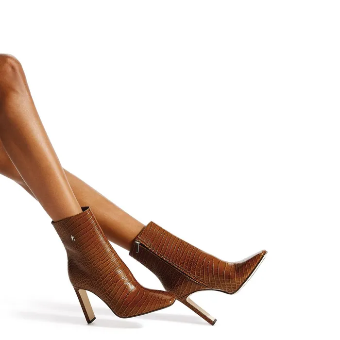 Minori 100 Cuoio Croc Embossed Leather Ankle Boots Cuoio Women JIMMY CHOO Boots