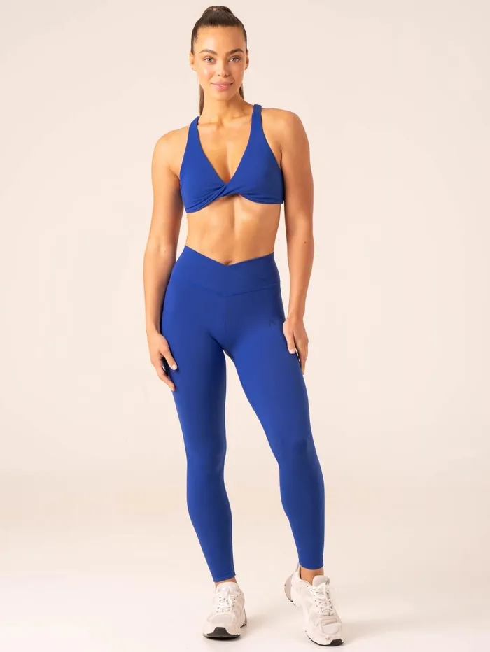 Momentum Cross Over Scrunch Leggings 8211 Cobalt Women Ryderwear Leggings