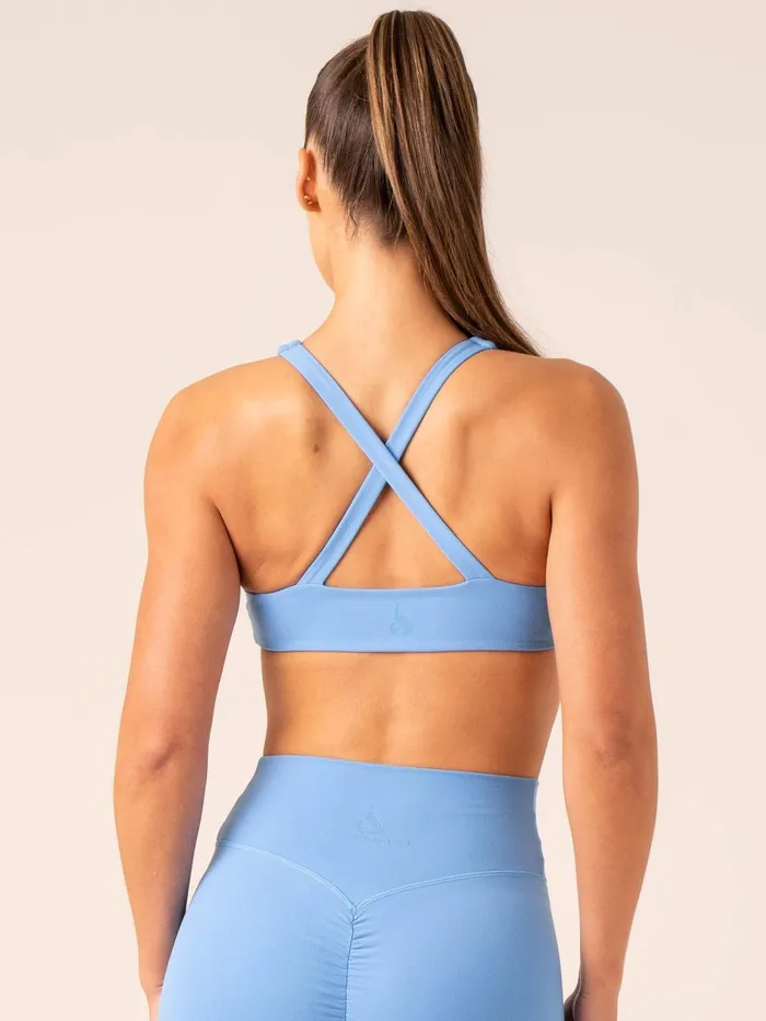 Momentum Twist Sports Bra 8211 Bright Blue Women Ryderwear Sports Bras
