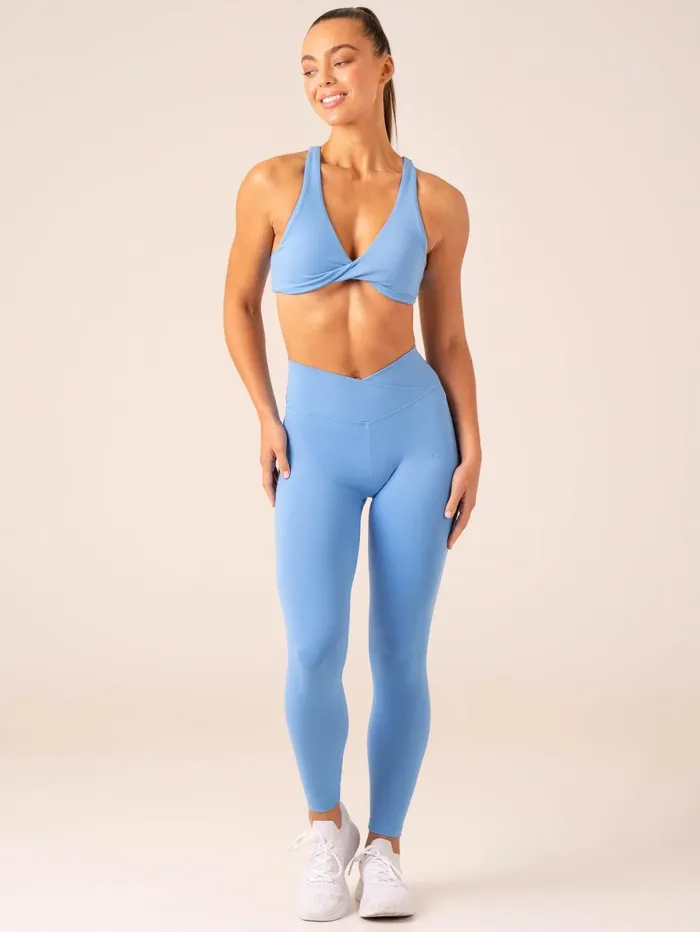 Momentum Twist Sports Bra 8211 Bright Blue Women Ryderwear Sports Bras
